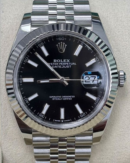 2025 Rolex Datejust 41MM Black Dial Jubilee Bracelet (126334)