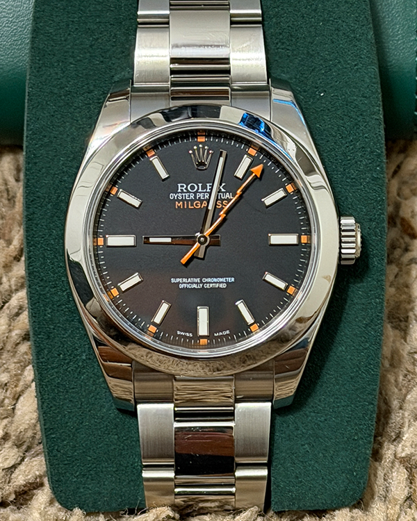 Rolex Milgauss 40MM White Dial Oyster Bracelet (116400)