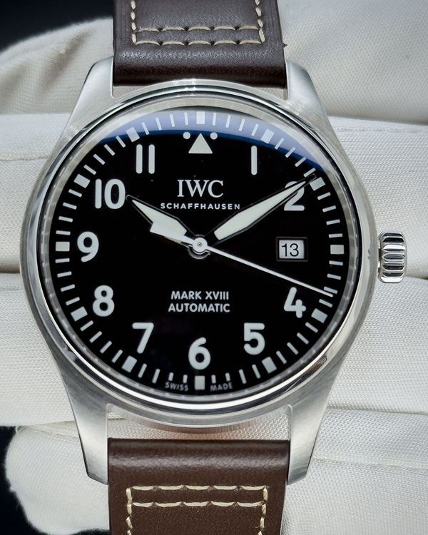 No Reserve - 2020 IWC Schaffhausen Pilot "Antoine de Saint Exupery" 40MM Brown Dial Leather Strap (IW327003)