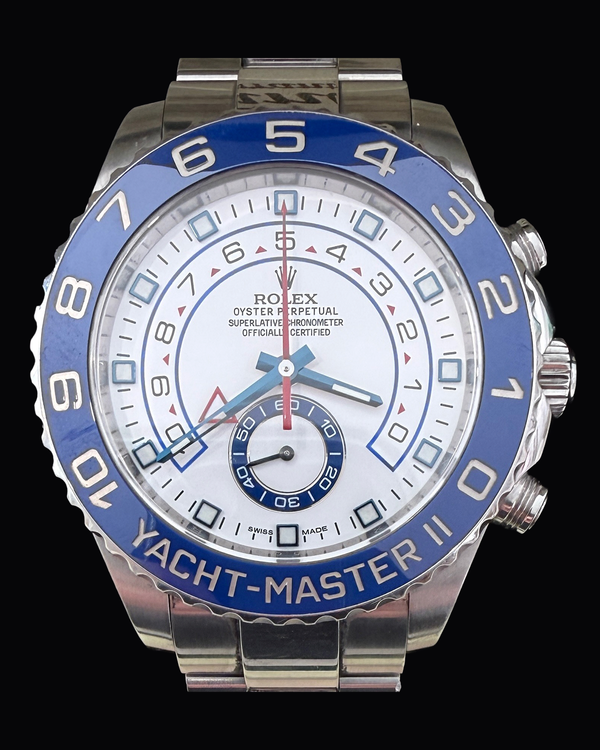 Rolex Yacht-Master II 44MM White Dial Oyster Bracelet (116680)