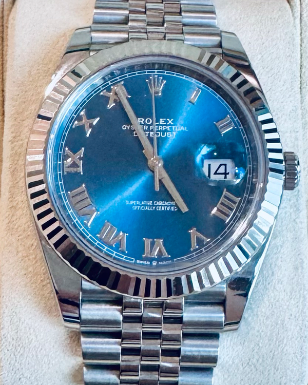 2020 Rolex Datejust 41MM Blue Dial Jubilee Bracelet (126334)