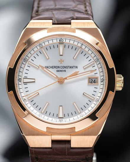 2019 Vacheron Constantin Overseas 41MM Silver Dial Leather Strap (4500V/000R-B127)