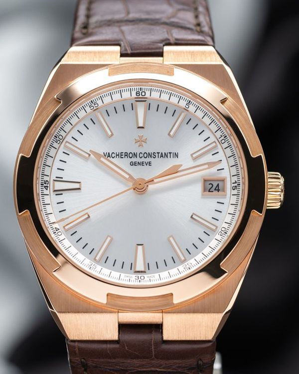 2019 Vacheron Constantin Overseas 41MM Silver Dial Leather Strap (4500V/000R-B127)