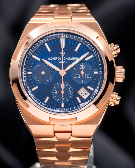 2023 Vacheron Constantin Overseas 42.5MM Blue Dial Rose Gold Bracelet (5500V/110R-B952)