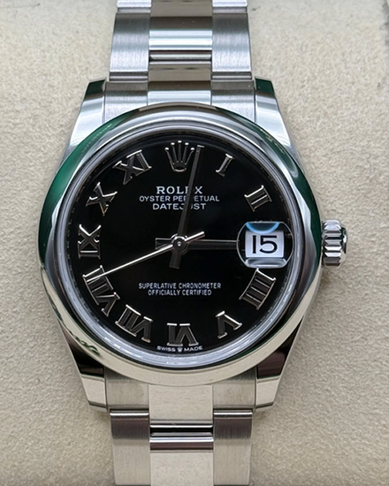 2026 Rolex Datejust 31MM Black Dial Oyster Bracelet (278240)