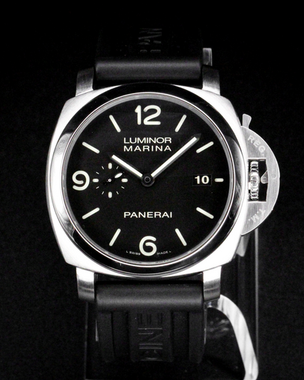 No Reserve - 2016 Panerai Luminor Marina 1950 3 Days 44MM Black Dial Rubber Strap (PAM00312)