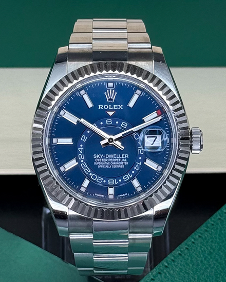 2017 Rolex Sky-Dweller 42MM Blue Dial Oyster Bracelet (326934)