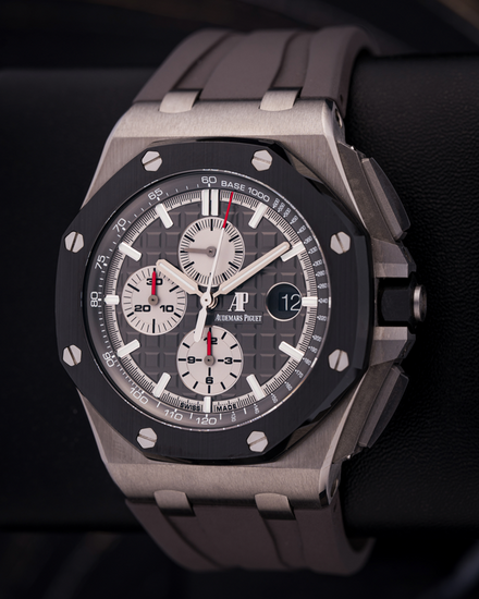 2018 Audemars Piguet Royal Oak Offshore Chronograph 44MM Grey Dial Rubber Strap (26400IO.OO.A004CA.01)