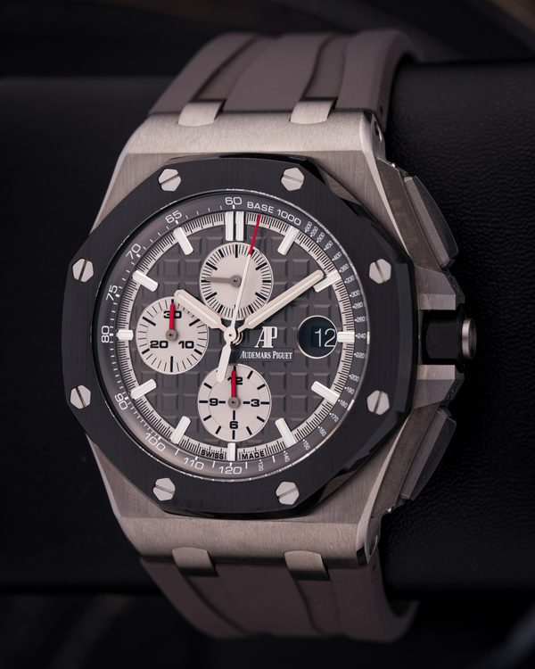 2018 Audemars Piguet Royal Oak Offshore Chronograph 44MM Grey Dial Rubber Strap (26400IO.OO.A004CA.01)