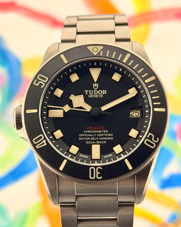 2025 Tudor Pelagos LHD 42MM Black Dial Titanium Bracelet (25610TNL)