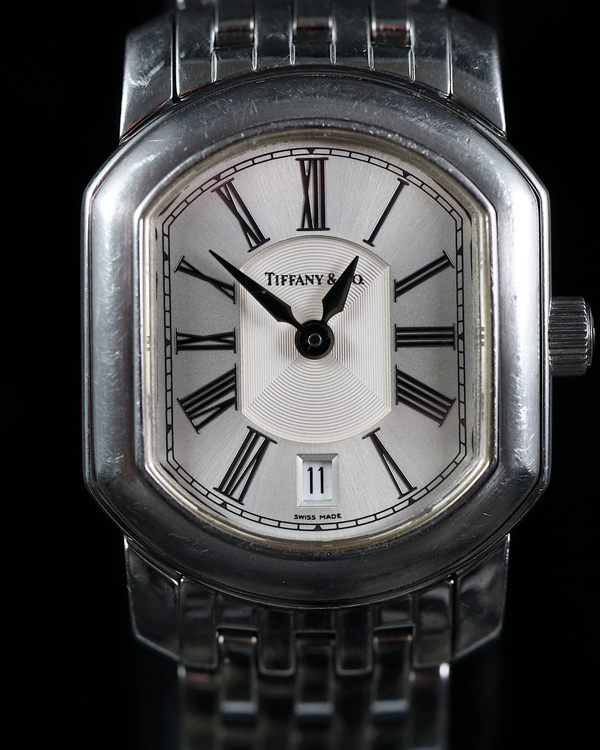 2003 Tiffany Mark Coupe Date 23MM Quartz Silver Dial Steel Bracelet (17093355)