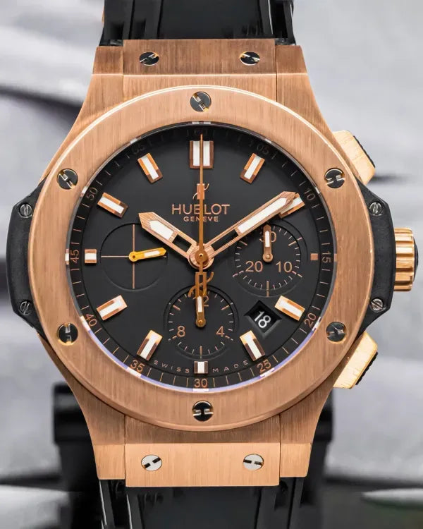 Hublot Big Bang 44MM Black Dial Leather Strap (301.PX.1180.RX)