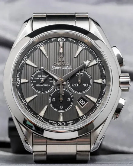 2013 Omega Seamaster Aqua Terra Chronograph 44MM Grey Dial Steel Bracelet (231.10.44.50.06.001)