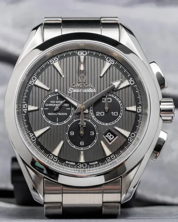 2013 Omega Seamaster Aqua Terra Chronograph 44MM Grey Dial Steel Bracelet (231.10.44.50.06.001)