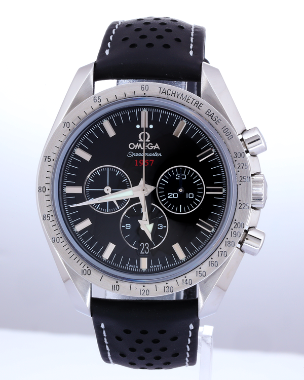 No Reserve - 2019 Omega Speedmaster Broad Arrow 42MM Black Dial Steel Bracelet (321.10.42.50.01.001)