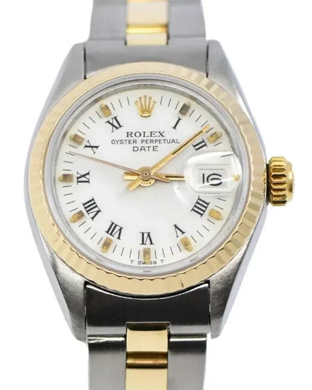 1979 Rolex Oyster Perpetual Lady Date 26MM White "Buckley" Dial Two-Tone Oyster Bracelet (6917)