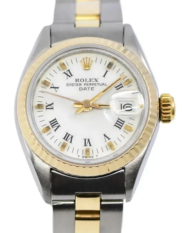1979 Rolex Lady-Datejust 26MM White Dial Two-Tone Oyster Bracelet (6917)