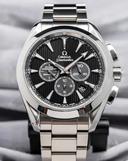2017 Omega Seamaster Aqua Terra 150M Chronograph 44MM Black Dial Steel Bracelet (231.10.44.50.01.001)