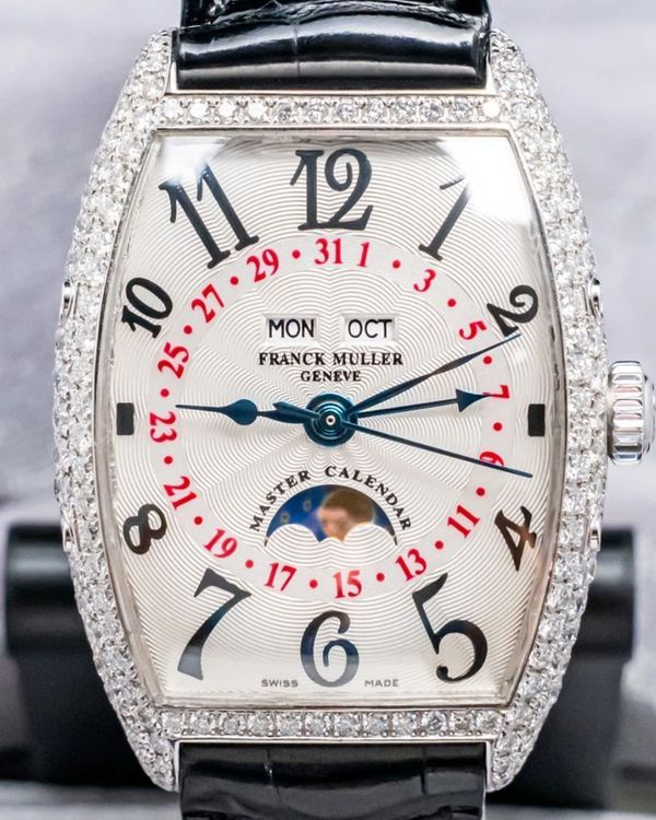 Franck Muller Cintrée Curvex 31MM Silver Dial Leather Strap (2852 MC L D)