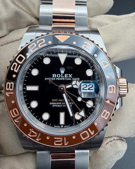 2026 Rolex GMT-Master II "Rootbeer" 40MM Black Dial Two-Tone Oyster Bracelet (126711CHNR)