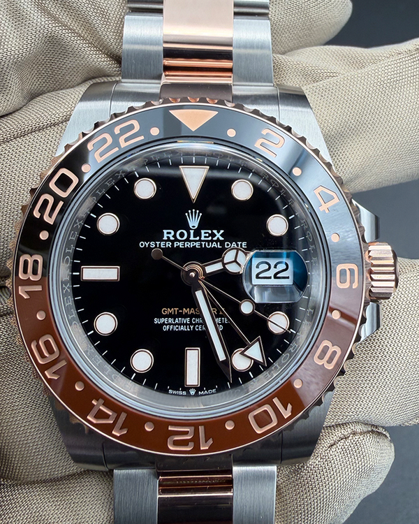 2026 Rolex GMT-Master II "Rootbeer" 40MM Black Dial Two-Tone Oyster Bracelet (126711CHNR)