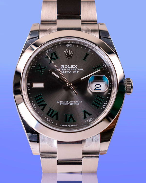 2026 Rolex Datejust "Wimbledon" 41MM Slate Dial Oyster Bracelet (126300)