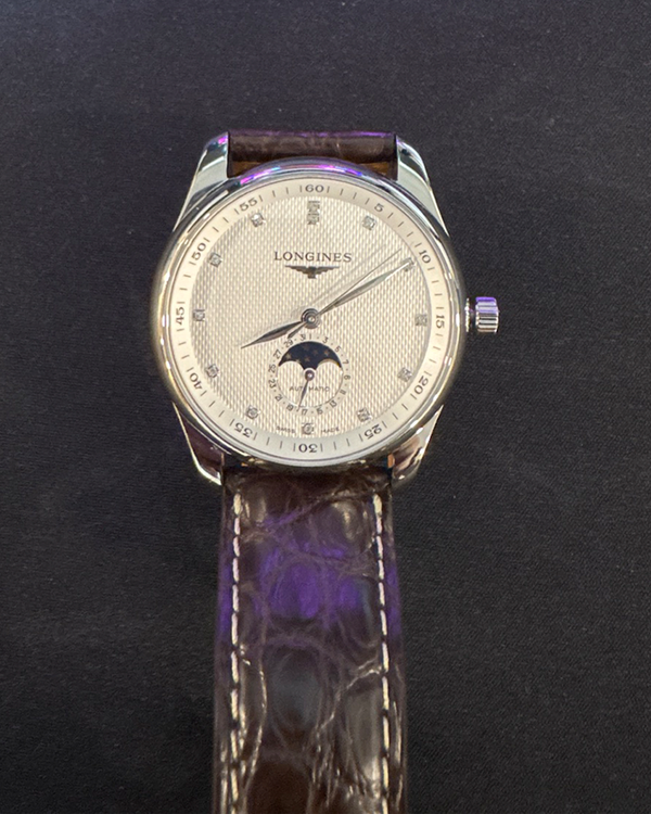 2024 Longines Master Collection Moonphase 40MM Silver Dial Leather Strap (L29094773)