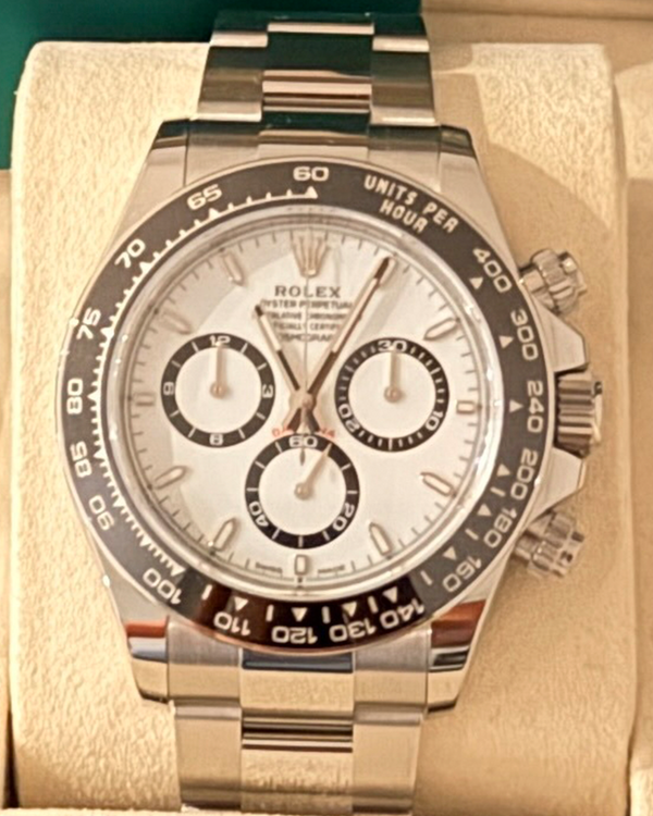 2026 Rolex Cosmograph Daytona "Panda" 40MM White Dial Oyster Bracelet (126500LN)