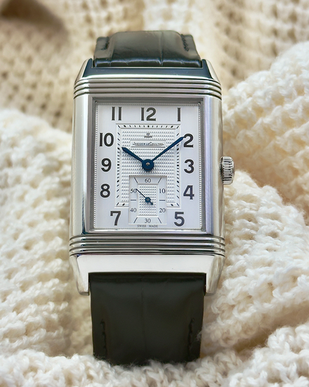 2012 Jaeger-LeCoultre Reverso Grande 976 48MM Silver Dial Leather Strap (Q3738420)