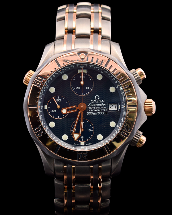 Omega Seamaster Diver 300M 41.5MM Blue Dial Two-Tone Bracelet (2297.80)