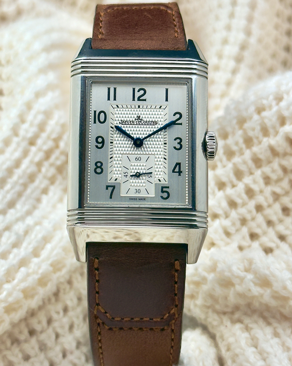 2020 Jaeger-LeCoultre Reverso Classic Duoface 28.3MM Silver Dial Leather Strap (Q3848422)