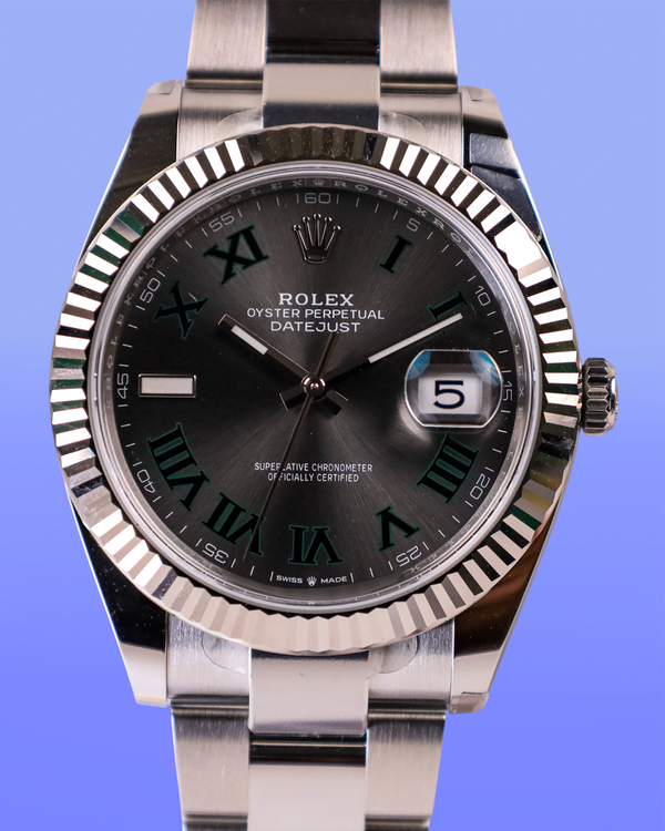 2026 Rolex Datejust "Wimbledon" 41MM Slate Dial Oyster Bracelet (126334)