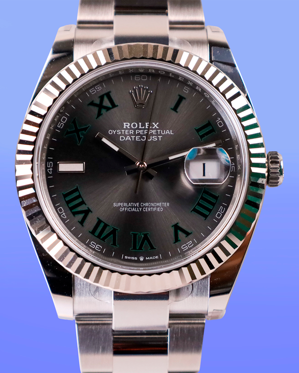 2026 Rolex Datejust "Wimbledon" 41MM Slate Dial Oyster Bracelet (126334)