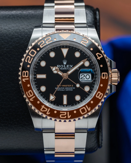 2025 Rolex GMT-Master II "Rootbeer" 40MM Black Dial Two-Tone Oyster Bracelet (126711CHNR)