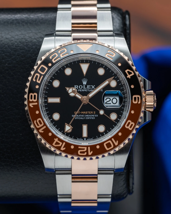 2025 Rolex GMT-Master II "Rootbeer" 40MM Black Dial Two-Tone Oyster Bracelet (126711CHNR)