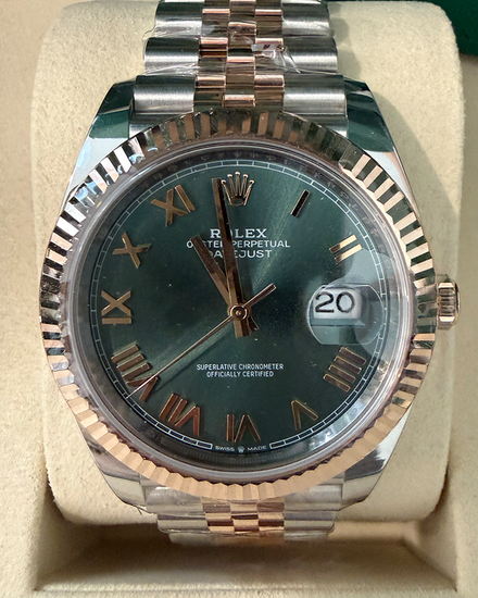 2026 Rolex Datejust 41MM Green Dial Two-Tone Jubilee Bracelet (126331)
