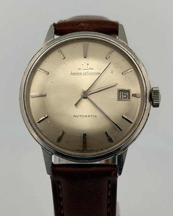 No Reserve - Jaeger-LeCoultre Classic 35MM Silver Dial Aftermarket Leather Strap (E393)