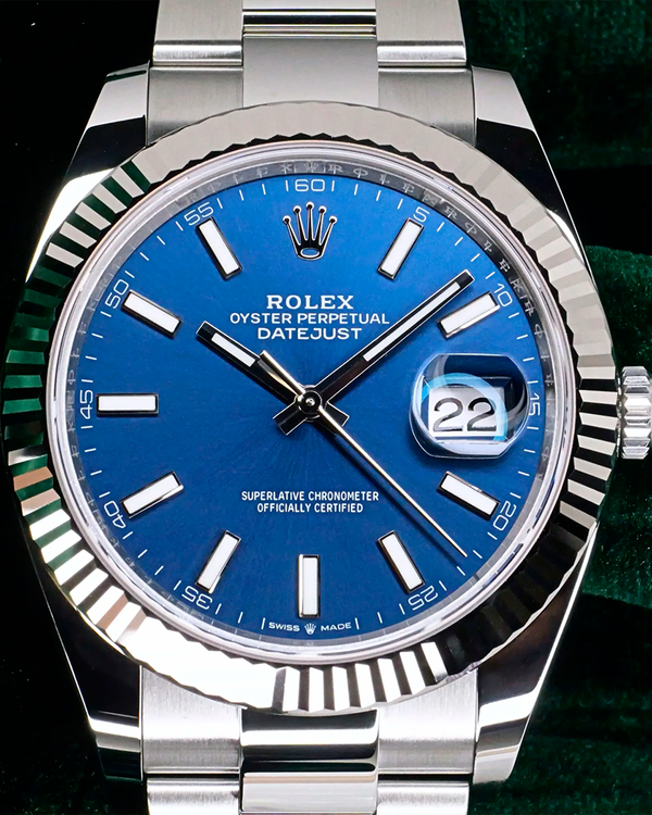 2026 Rolex Datejust 41MM Blue Dial Oyster Bracelet (126334)