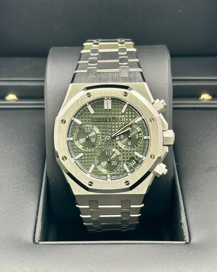 2025 Audemars Piguet Royal Oak Chronograph 41MM Green Dial Steel Bracelet (26240ST.OO.1320ST.08)