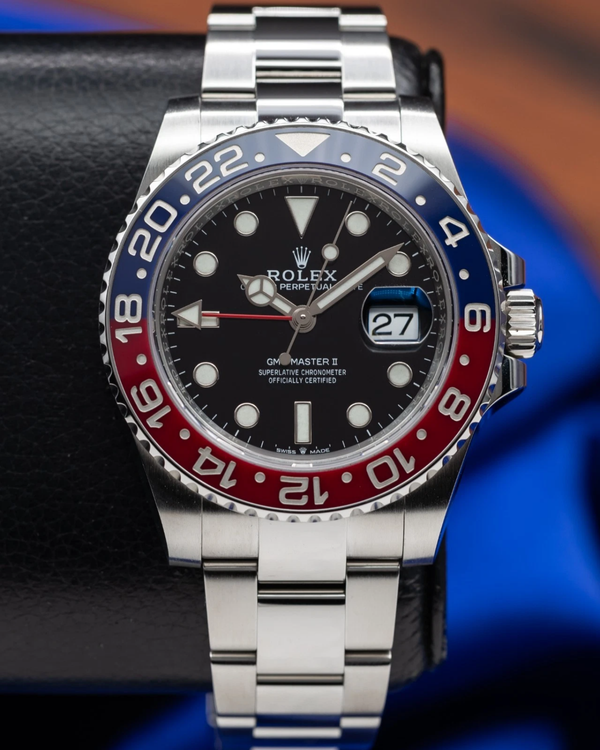 2022 Rolex GMT-Master II "Pepsi" 40MM Black Dial Oyster Bracelet (126710BLRO)