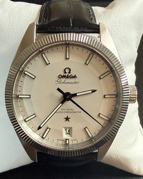 2020 Omega Globemaster Constellation 39MM Silver Dial Leather Strap (130.33.39.21.02.001)