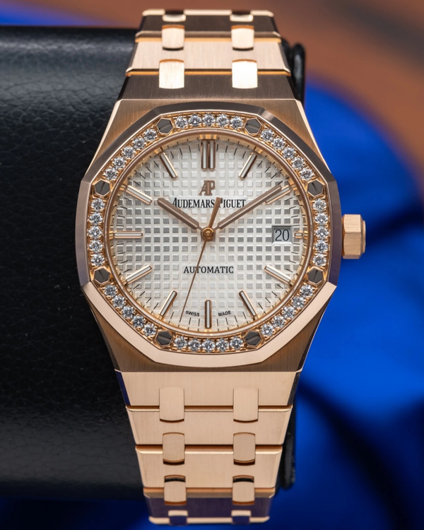 2019 Audemars Piguet Royal Oak  37MM Silver Dial Rose Gold Bracelet (15451OR.ZZ.1256OR.01)