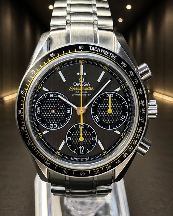 No Reserve - 2024 Omega Speedmaster Racing Co-Axial Chronograph 40MM Grey Dial Steel Bracelet (326.30.40.50.06.001)