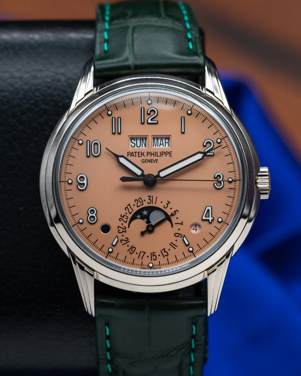 2023 Patek Philippe Grand Complications Perpetual Calendar 40MM Salmon Dial Leather Strap (5320G-011)