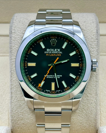 2020 Rolex Milgauss 40MM Black Dial Oyster Bracelet (116400GV)