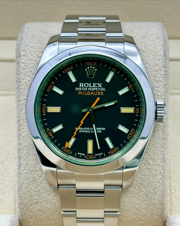 2020 Rolex Milgauss 40MM Black Dial Oyster Bracelet (116400GV)