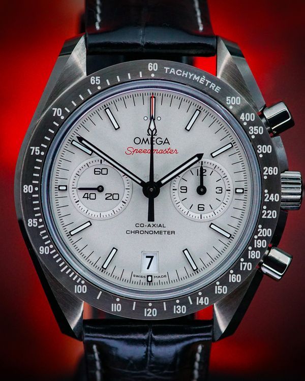 2014 Omega Speedmaster Dark Side of the Moon "Grey Side of the Moon" 44.25MM Grey Dial Leather Strap (311.93.44.51.99.001)