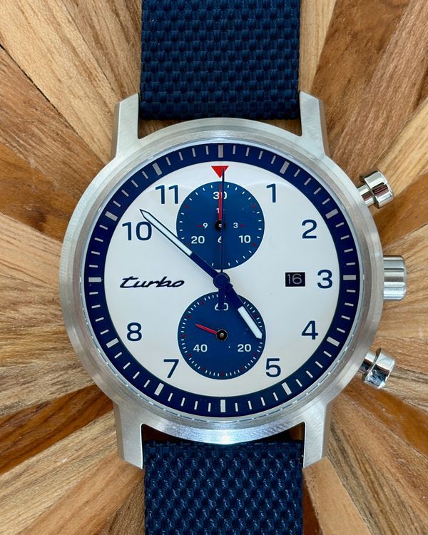 2020 Porsche Design Chronograph Turbo Classic 44MM Quartz White Dial Leather Strapaph (WAP0700880LCLC)