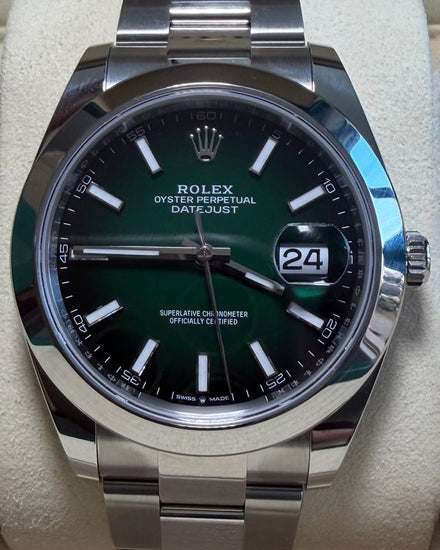 2026 Rolex Datejust 41MM Green "Ombré" Dial Oyster Bracelet (126300)