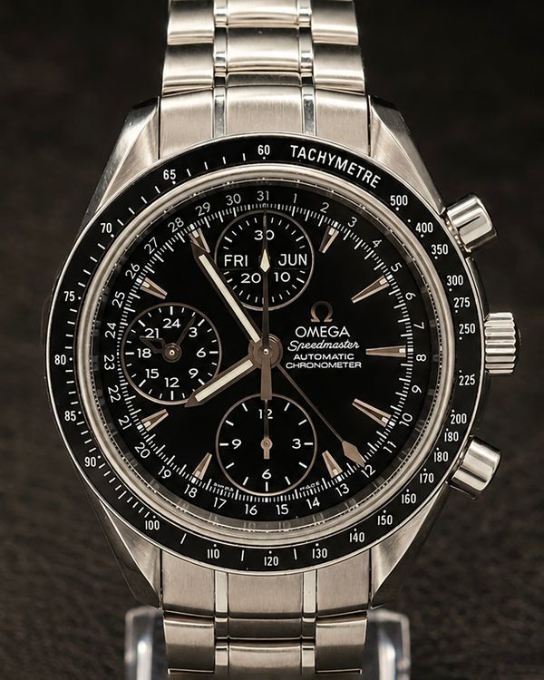 No Reserve - 2016 Omega Speedmaster Day-Date 40MM Black Dial Steel Bracelet (3220.50.00)